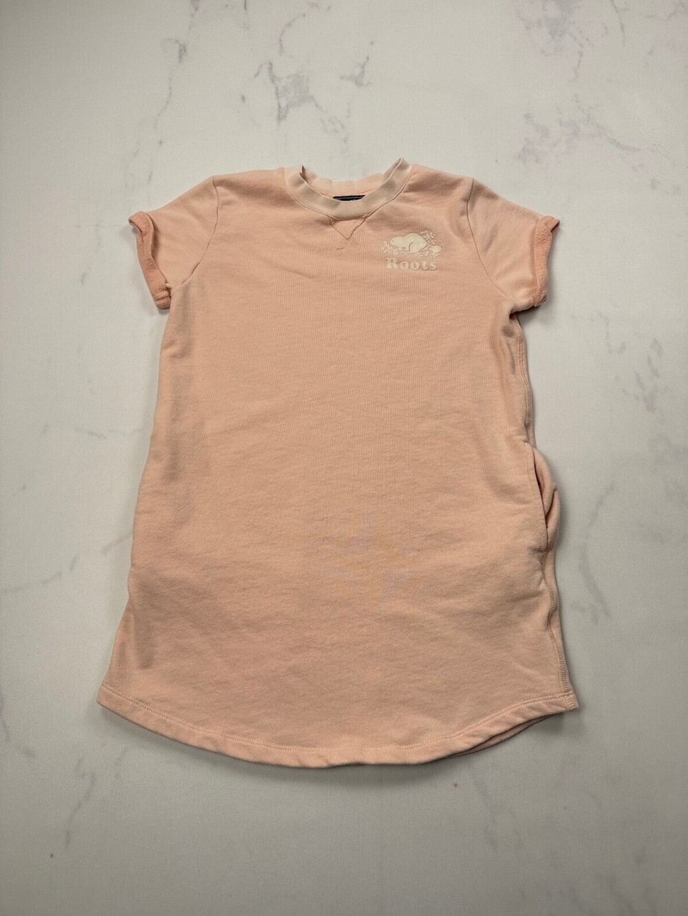 Roots Kids Logo Sweatshirt Dress Pink 2010s Minimalist - Girls XL